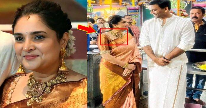 Do you know the price of this gold necklace worn by actress Ramya... Shocked Dhananjay...
