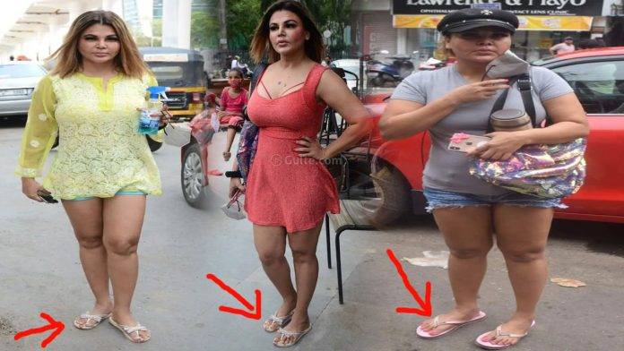 If you find out the price of the sandals worn by the Hindi actress Rakhi Sawant, you might actually go crazy