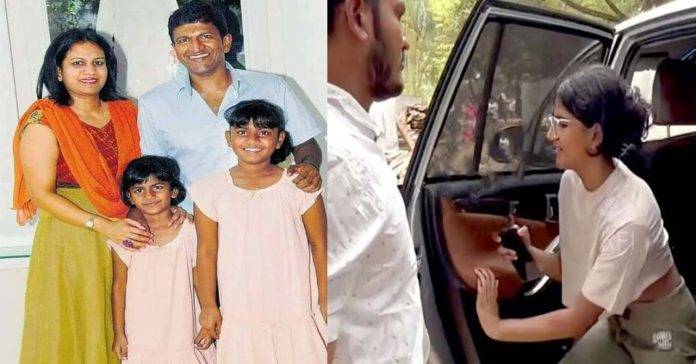 What is the price of the car that Puneeth Rajkumar's daughter Vandita is using for Odadoke...
