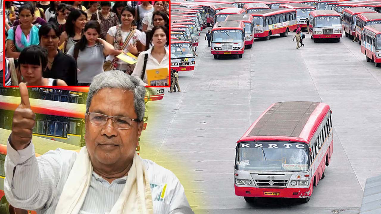 "Chief Minister Siddaramaiah Unveils 5,675 Buses for Shakti Yojana in Karnataka"