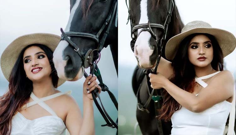 "Jahnavi Karthik's Stunning Photoshoot with White Horse: A Tale of Resilience"