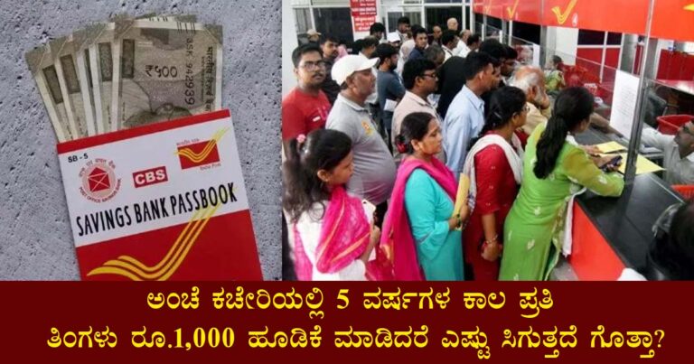 "Post Office RD Scheme: Invest ₹1,000/Month and Earn 6.7% Interest"